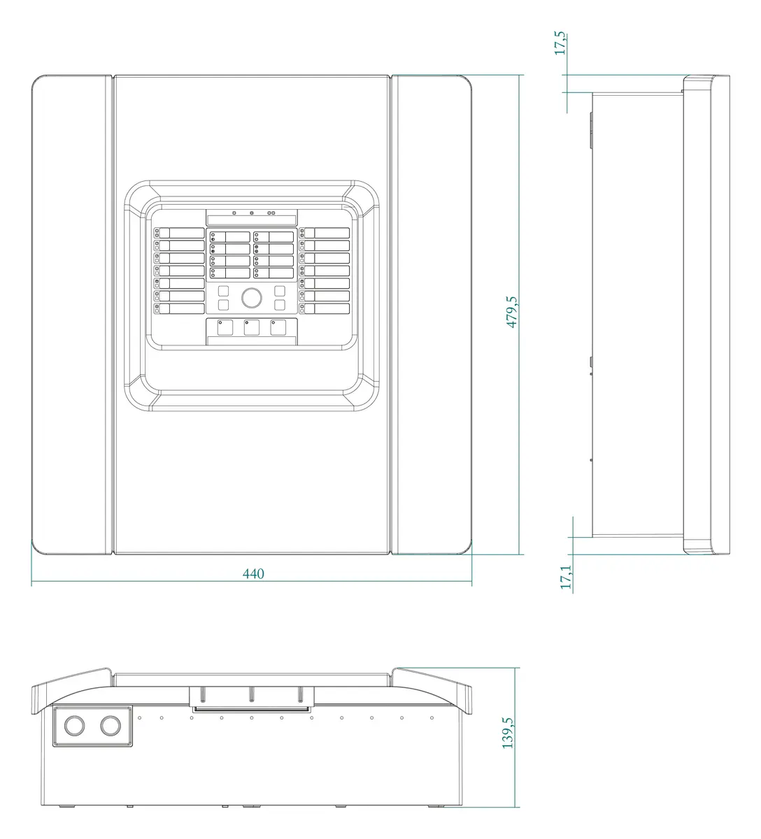 Aritech 1X-F8-MB Konvansiyonel 8 Bölge Panel Genişleme Kartı