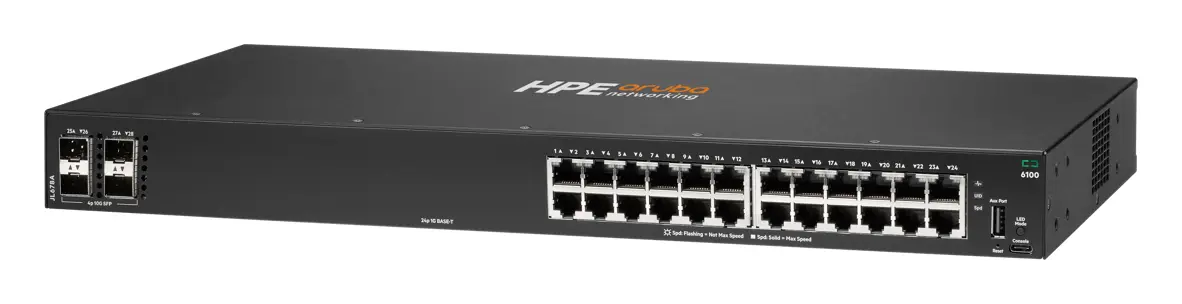 Aruba JL678A CX6100 24G 4SFP+ Yönetilebilir Switch