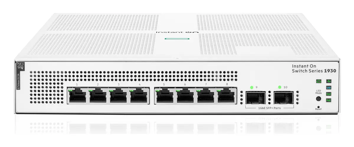 Aruba Instant On JL681A 1930 8G Class4 PoE 2SFP 124W PoE Switch