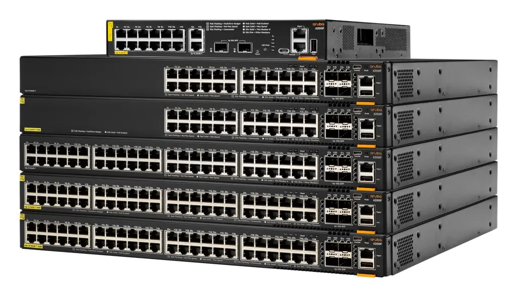 Aruba JL725A CX6200F 24G Class4 PoE 4SFP+ 370W PoE Switch