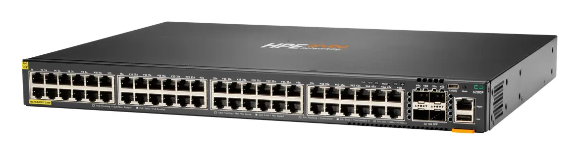 Aruba JL727B CX6200F 48G Class-4 PoE 4SFP+ 370W PoE Switch