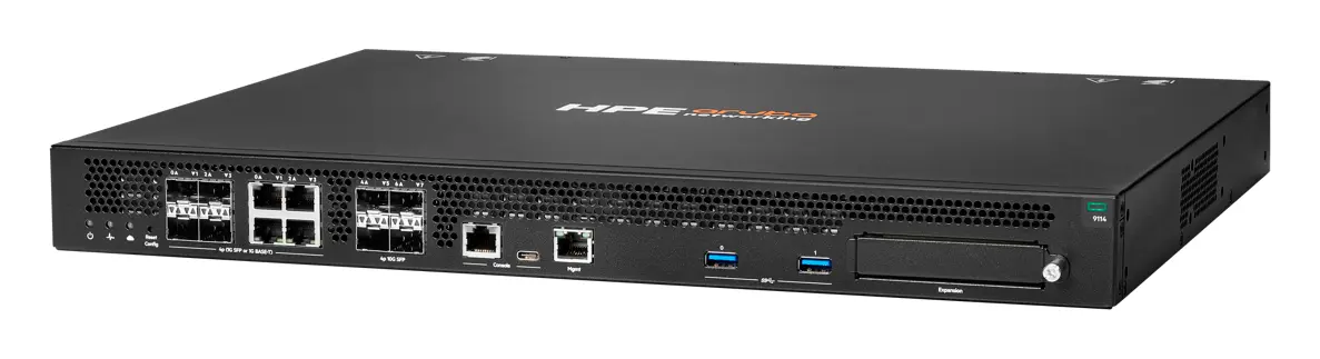 Aruba R9M46A 9114DC 4x SFP+ 4x Combo 1x Expansion Slot Hybrid Gateway