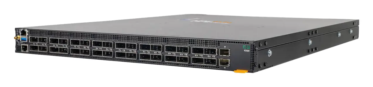 Aruba S1D07A CX9300-32D 32xQSFP-DD 400G 2xSFP+10G Prt2Pwr Airflow 6xFan 2xAC PSU Veri Merkezi Switch