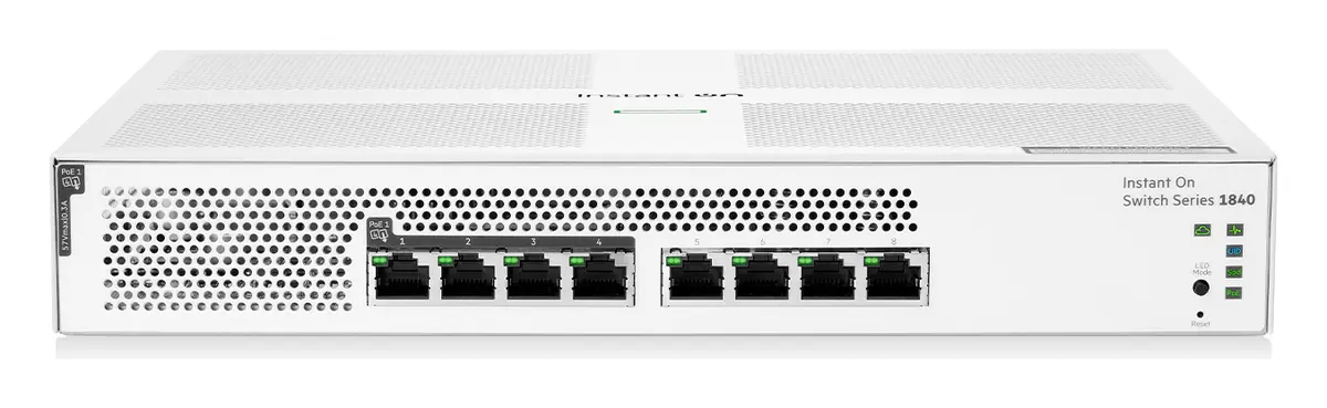 Aruba Instant On S5E27A 1840 8G, CL4 PoE 124W, 2SFP PoE Switch