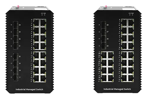 BDCOM IES200-L25-24T4S 24 Port Gigabit 4×SFP L2+ Endüstriyel Switch