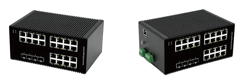 BDCOM IES200-L25-24T4S 24 Port Gigabit 4×SFP L2+ Endüstriyel Switch — görsel 3