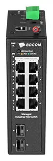 BDCOM IES200-L25-2S8T 8 Port Gigabit 2×SFP L2+ Endüstriyel Switch görsel 5