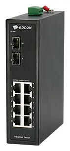 BDCOM IES200-LSTW2080 2 Port Gigabit SFP Endüstriyel Switch görsel 2