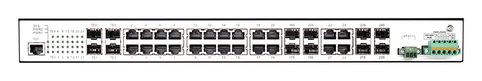 BDCOM IES2000-5024T8C4X 24 Port Gigabit 8×Combo 4×10G SFP+ L2+ Endüstriyel Switch görsel 3
