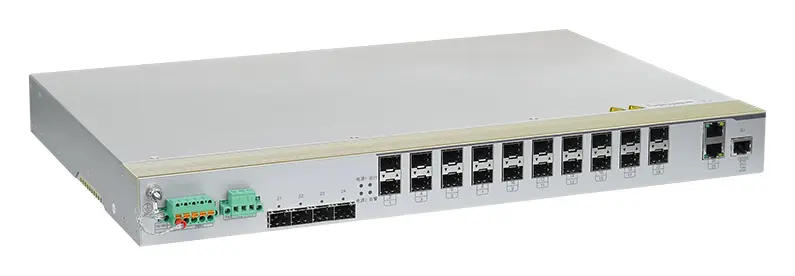 BDCOM IES2000-5520S2T4X-NS 20 Port Gigabit SFP 2×Gigabit 4×10G SFP+ L3 Endüstriyel Switch görsel 2