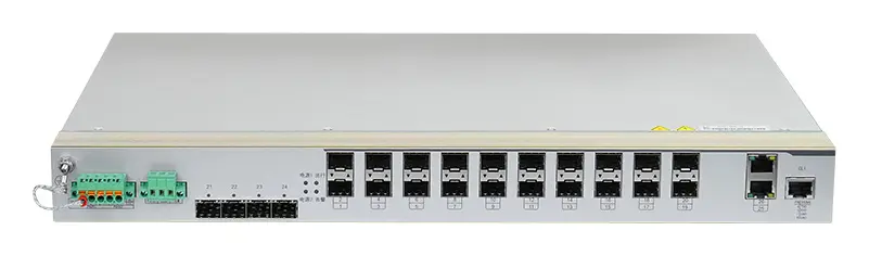 BDCOM IES2000-5520S2T4X-NS 20 Port Gigabit SFP 2×Gigabit 4×10G SFP+ L3 Endüstriyel Switch görsel 3