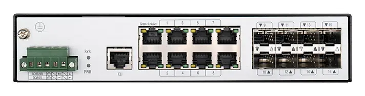 BDCOM IES2000-TU8S8T 8 Port Gigabit 8×SFP Endüstriyel Switch görsel 5