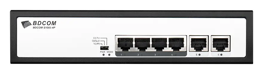 BDCOM S1006-4PV1 4 Port Fast Ethernet PoE Yönetilemez Switch görsel 2