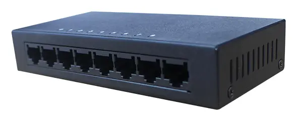 BDCOM S1008C 8 Port Fast Ethernet Yönetilemez Switch görsel 2