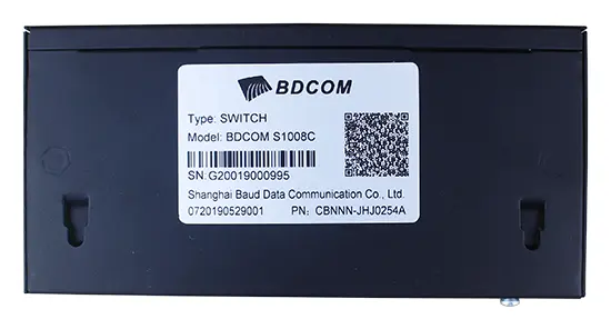 BDCOM S1008C 8 Port Fast Ethernet Yönetilemez Switch görsel 5