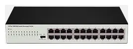 BDCOM S1024C 24 Port Fast Ethernet Yönetilemez Switch görsel 2
