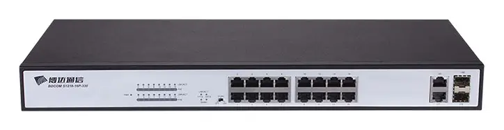 BDCOM S1218-16P 16 Port Fast Ethernet PoE Yönetilemez Switch