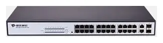 BDCOM S1226-24P 24 Port Fast Ethernet PoE Yönetilemez Switch görsel 4