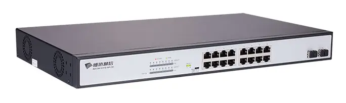 BDCOM S1518-16P 16 Port Gigabit PoE 2×SFP Yönetilemez Switch görsel 2