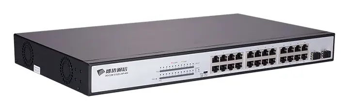 BDCOM S1526-24P 24 Port Gigabit PoE 2×SFP Yönetilemez Switch görsel 3