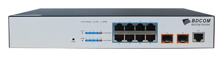 BDCOM S2510HNB 10 Port Gigabit L2+ Yönetilebilir Switch