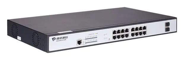 BDCOM S2518PB 16 Port Gigabit PoE 2×SFP Yönetilebilir Switch görsel 3