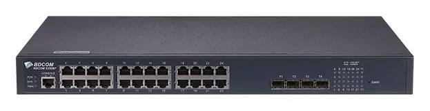 BDCOM S2728P-800 24 Port Gigabit PoE 4×10G SFP+ Yönetilebilir Switch