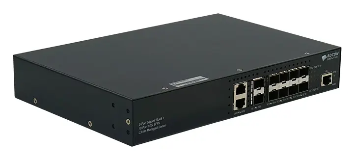 BDCOM S2900-2T10X 2 Port Gigabit 10×10G SFP+ Yönetilebilir Switch