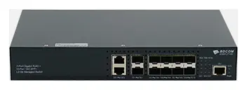 BDCOM S2900-2T10X 2 Port Gigabit 10×10G SFP+ Yönetilebilir Switch görsel 5