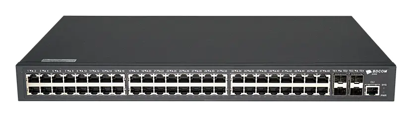 BDCOM S2900-48 48 Port Gigabit 4×10G SFP+ L2+ Yönetilebilir Switch