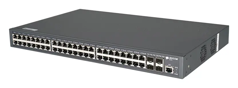 BDCOM S2900-48 48 Port Gigabit 4×10G SFP+ L2+ Yönetilebilir Switch görsel 2