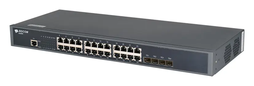 BDCOM S2900 24 Port Gigabit 4×10G SFP+ L2+ Yönetilebilir Switch görsel 4