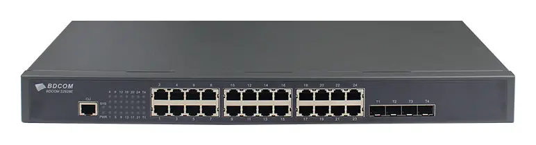 BDCOM S2928E 24 Port Gigabit 4×10G SFP+ L2+ Yönetilebilir Switch görsel 4