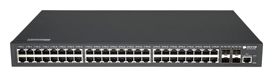 BDCOM S2952E 48 Port Gigabit 4×10G SFP+ L2+ Yönetilebilir Switch