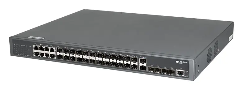 BDCOM S3900-24S8T6X 24 Port Gigabit SFP 8×Gigabit 6×10G SFP+ Yönetilebilir Switch — görsel 2