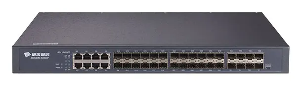 BDCOM S3940F 24 Port Gigabit SFP 8×Gigabit 8×10G SFP+ Yönetilebilir Switch görsel 2