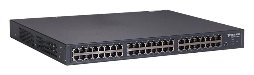BDCOM S3956P 48 Port Gigabit PoE 8×10G SFP+ Yönetilebilir Switch görsel 3
