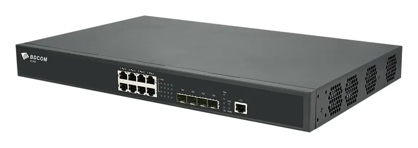 BDCOM S5700-8EP4X 8 Port 2.5G PoE 4×10G SFP+ Yönetilebilir Switch görsel 3