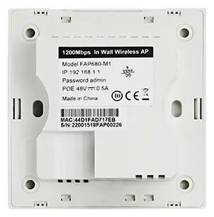 BDCOM WAP2100-W512 Wi-Fi 5 Çift Bant Duvar Tipi (Panel) Access Point görsel 3
