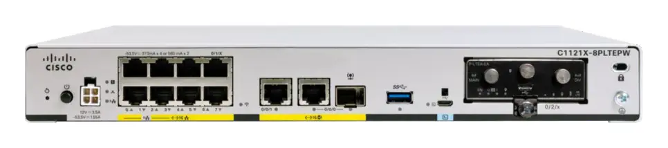 Cisco C1121X-8PLTEPW ISR 1000 8 Port GE LAN 4G LTE Wi-Fi 5G Router