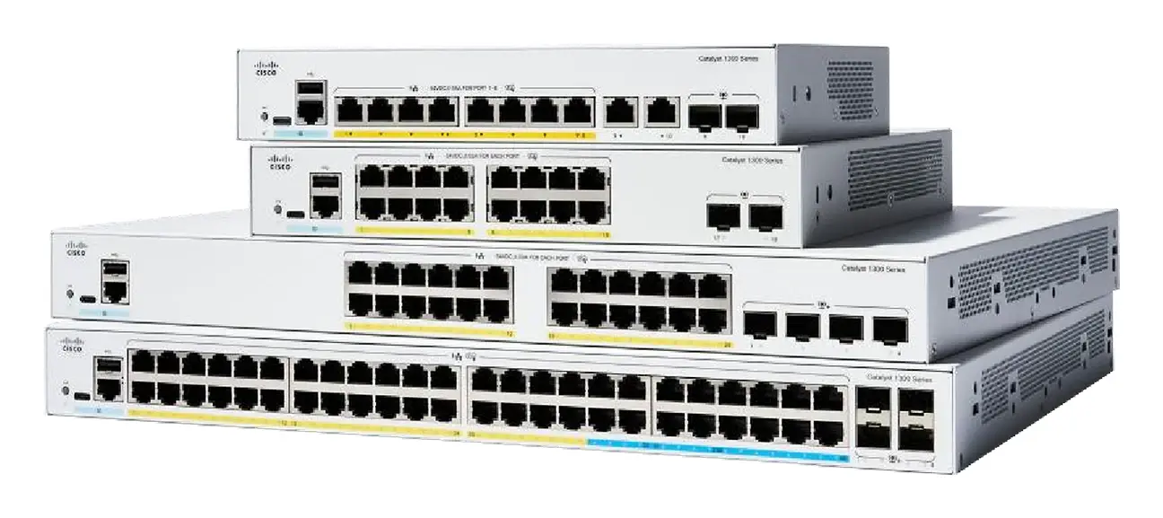 Cisco C1300-24P-4X 24 Port Gigabit PoE+ 4x10G SFP+ Yönetilebilir Switch