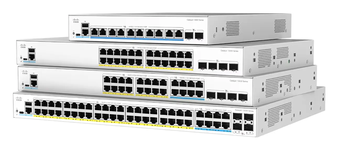Cisco C1300-8T-E-2G 8 Port Gigabit 2x1G SFP Yönetilebilir Switch — görsel 2
