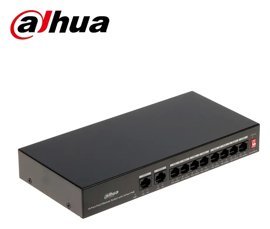 Dahua CS4010-8ET-110 8 Port Yönetilebilir PoE Switch