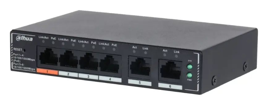 Dahua SG4006P 6 Port PoE Switch