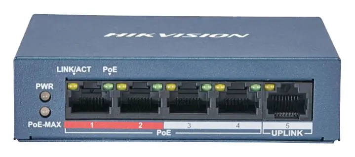 Hikvision DS-3E0105P-E/M(B) 4 Port PoE Switch — görsel 2