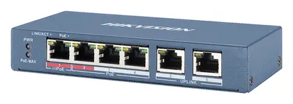 Hikvision DS-3E0106HP-E 4 Port Yönetilebilir PoE Switch