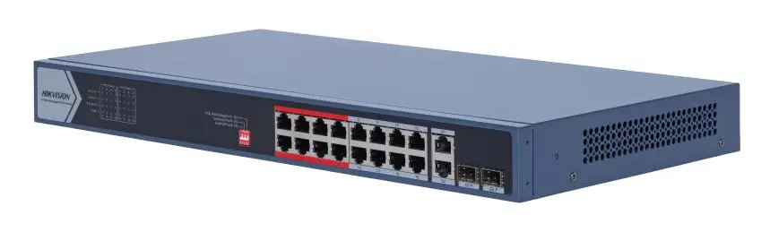 Hikvision DS-3E0318P-E(D) 16 Port PoE Switch — görsel 5