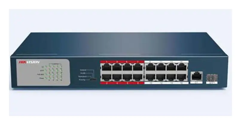 Hikvision DS-3E0318P-E/M 16 Port PoE Switch — görsel 2