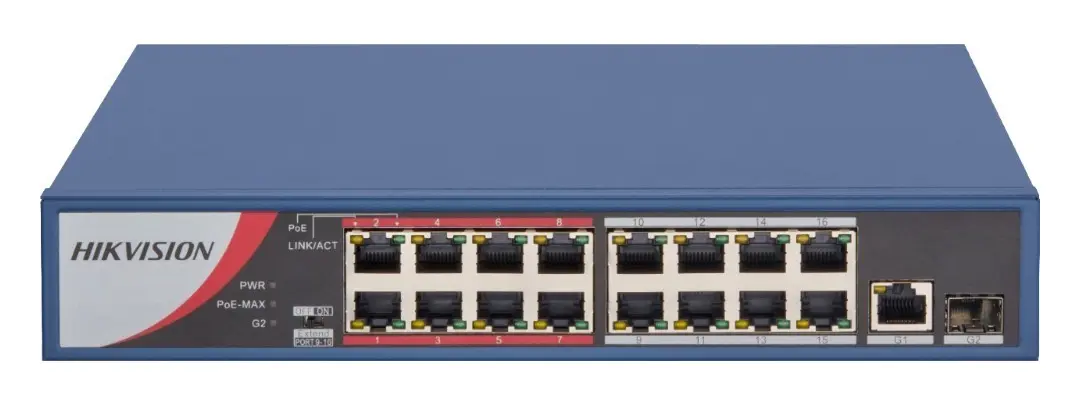 Hikvision DS-3E0318P-E/M(B) 16 Port PoE Switch