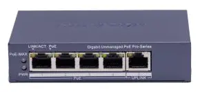 Hikvision DS-3E0505P-E(B) 4 Port Gigabit PoE Switch